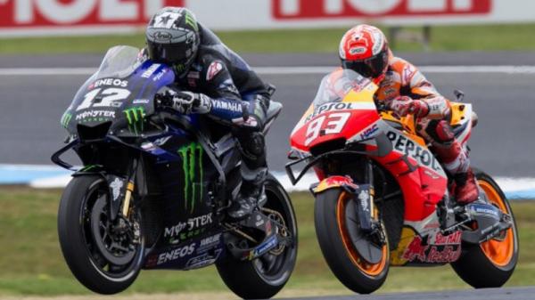 Marc Marquez dan Maverick Vinales. (Foto: Crash)