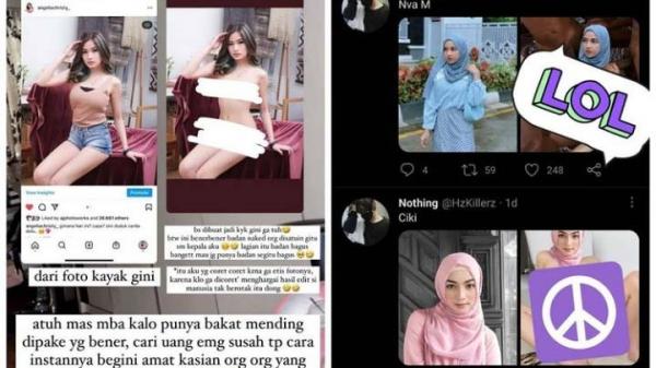 Foto Citra Kirana diedit bugil. (Foto: Instagram)