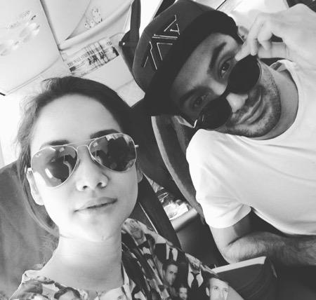 BCL dan Reza saat promosi film ke luar kota.