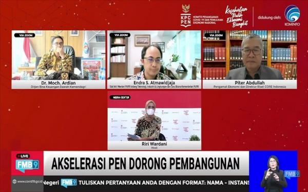 Dialog Produktif Akselerasi PEN Dorong Pembangunan yang diselenggarakan KPCPEN dan ditayangkan di FMB9ID IKP, Rabu (2/6/2021).