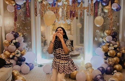 Naysilla saat berulang tahun.