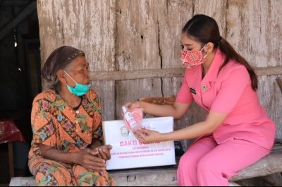 Eka Frestya kecil Ketua Bhayangkari Cabang Madiun Eka Frestya atau Eka Bagoes Wibowo. (Foto: Polres madiun).