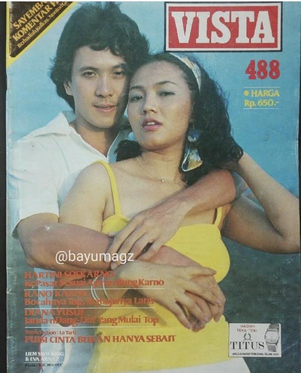 Gaya seksi Eva Arnaz, artis seksi era 1980-an yang membuat hati lelaki bergetar. (Foto: Instagram)