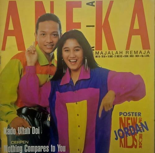 Nike Ardilla jadi cover majalah.