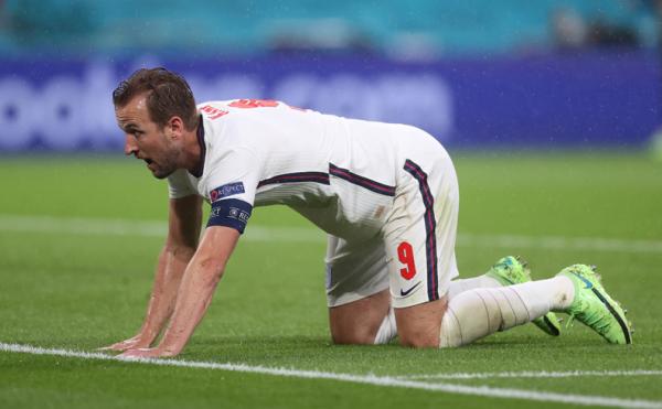 Harry Kane Striker Timnas Inggris Harry Kane melempem. Akibatnya The Three Lions ditahan imbang Skotlandia 0-0 pada matchday kedua Grup D Euro 2020 di Wembley. (Foto: Reuters)