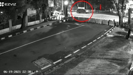 Video Aksi Koboi di Dekat Rumah Dinas Wakapolri Terekam CCTV