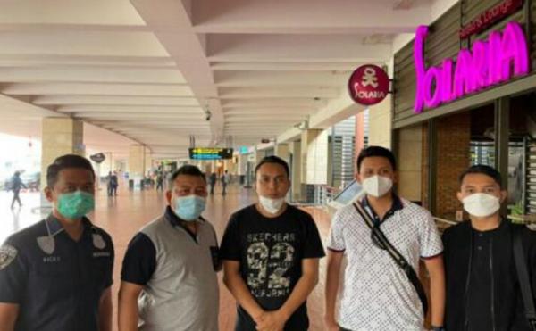 Pelaku perusakan kontainer ditangkap Senin (28/6/2021) (Foto: Ist)