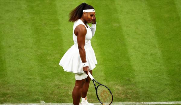 Petenis Amerika Serikat (AS) Serena Williams saat mundur dari Wimbledon 2021. (Foto: Eurosport)