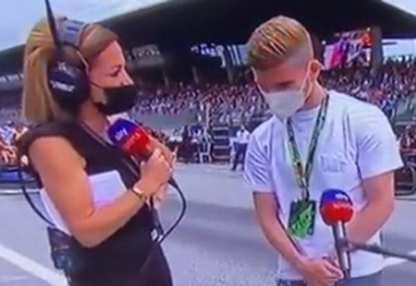 Timo Werner Viral momen lucu reporter menyebut Timo Werner kiper Chelsea dan Timnas Jerman. (Foto: Sky Sports)