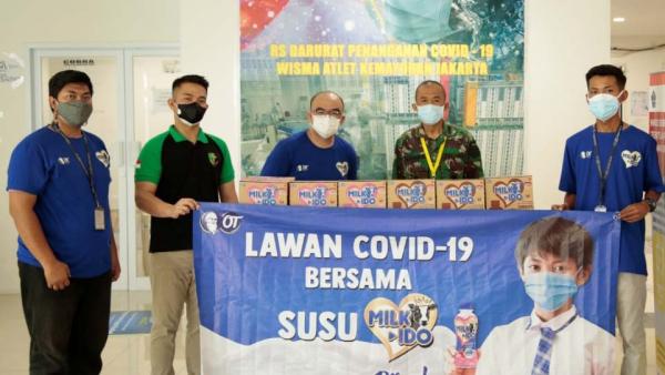 OT Group melakukan aksi sosial dengan menyumbangkan total 5.000 paket Susu Milk-Ido ke RS Darurat Penanganan Covid 19 Wisma Atlet, Kemayoran, Jakarta.
