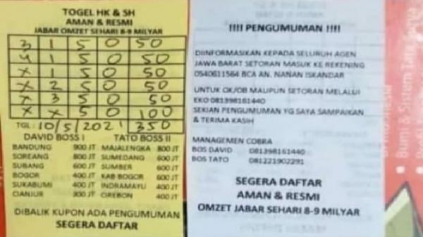 Ekonomi Sulit Akibat Terdampak Pandemi Covid Judi Togel Diduga Marak Di Kota Bandung Bagian 1 Ekonomi Sulit Akibat Terdampak Pandemi Covid Judi Togel Diduga Marak Di Kota Bandung Bagian 1