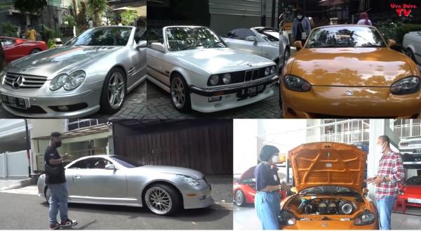 Intip Koleksi Mobil Mewah Beratap Terbuka Uya Kuya, Ada 4 Model Langka
