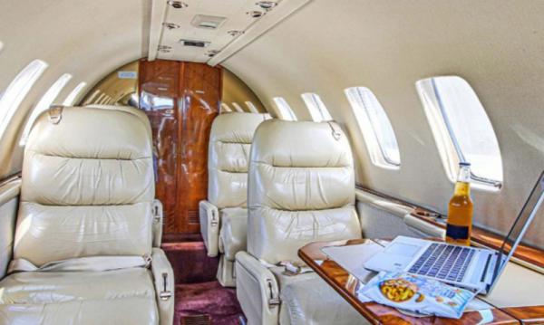 Potret kemewahan jet Rp34 miliar Sergio Ramos. (Foto: The Sun)