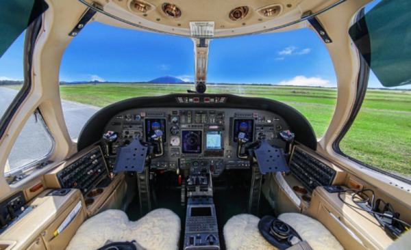 Potret kemewahan jet Rp34 miliar Sergio Ramos. (Foto: The Sun)