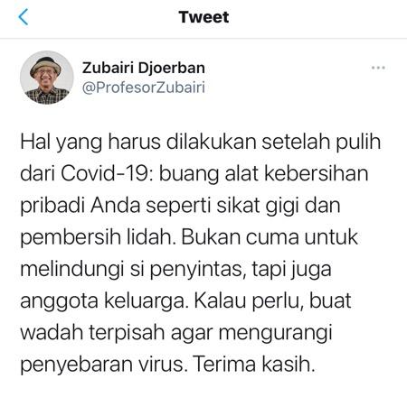 Tweet Tweet Ketua Satgas IDI.