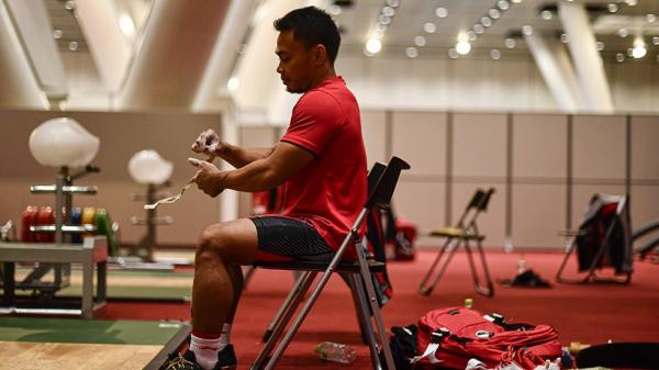 22 Antara Eko Yuli 3  Lifter Indonesia Eko Yuli Iriawan merebut medali Olimpiade Tokyo 2020, Minggu (25/7/2021) siang WIB. (Foto: Reuters)