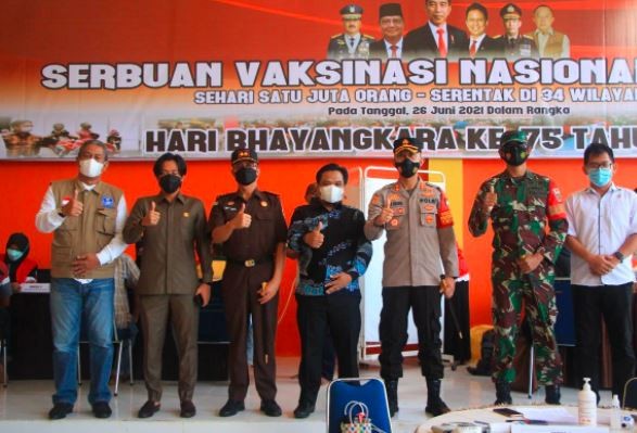 Kapolres Enrekang AKBP Andi Sinjaya dan jajaran Forkopimda. (Foto: ist)