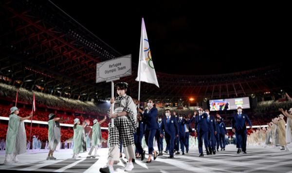 Olimpiade Tokyo 2020 Kaisar Jepang Naruhito resmi membuka Olimpiade Tokyo 2020, Jumat (23/7/2021). Opening Ceremony berlangsung dengan khidmat. (Foto: Twitter @Tokyo2020)