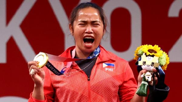 Filipina akhirnya mencetak sejarah di Olimpiade Tokyo 2020. Filipina berhasil mendapatkan medali emas pertama sepanjang sejak keikutsertaannya di Olimpiade. (foto: REUTERS)