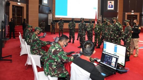 Tracel digital dari TNI untuk memutus mata rantai penyebaran Covid-19. (Foto: Dok. TNI).