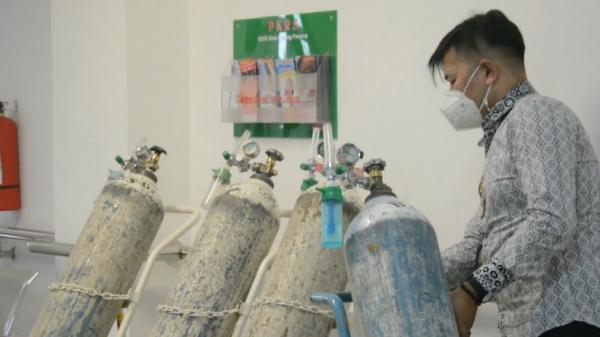 oksigen Tabung oksigen di RSUD Padang Panjang (Agung Sulistyo/MNC Portal)