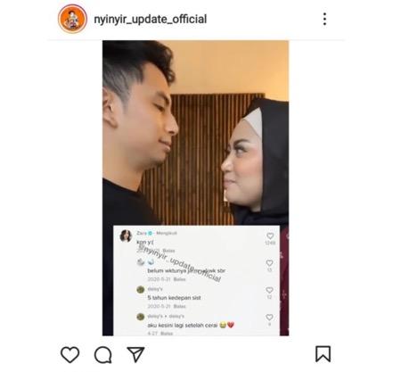 Komentar Adhisty Zara di TikTok.