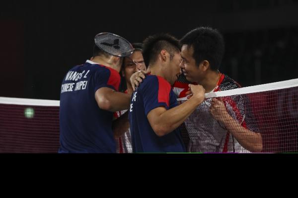lee/wang the Daddies Lee/Wang juga merupakan fans berat ganda putra andalan Indonesia Mohammad Ahsan/Hendra Setiawan. Keduanya sangat menaruh hormat ke The Daddies. (Foto: REUTERS)