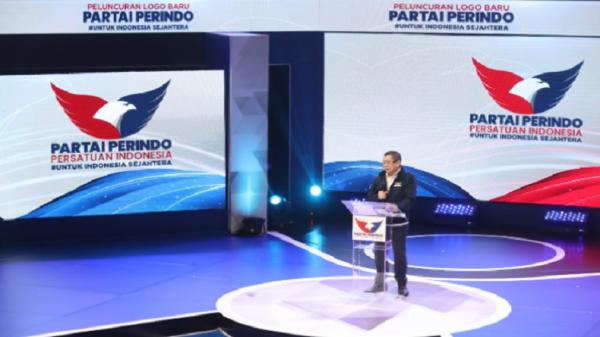 HT Perindo Logo 2 Ketua Umum Partai Perindo Hary Tanoesoedibjo meluncurkan logo baru Partai Perindo, Jumat (6/8/2021). (Foto: Partai Perindo).