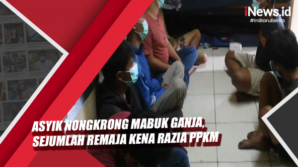 Video Asyik Nongkrong Mabuk Ganja, Sejumlah Remaja Kena Razia PPKM