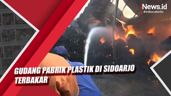 Video Gudang Pabrik Plastik Di Trosobo Sidoarjo Terbakar