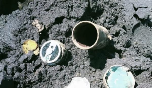 Mortir diduga sisa peninggalan perang ditemukan di kebun warga di Tabanan, Bali. (Foto: Brimob Polda Bali)