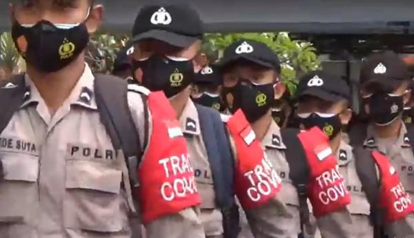 Ratusan Bintara Remaja Polresta Denpasar Dikerahkan Jadi Tracer Covid-19