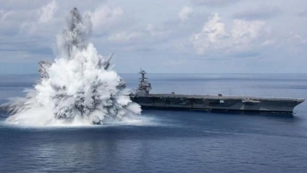 AS Sukses Uji Ledakan Kapal Induk USS Gerald R Ford, Pesan bagi China dan Rusia