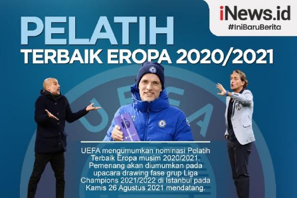 Infografis Nominasi Pelatih Terbaik Eropa 2020/2021