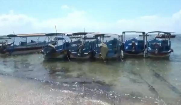 Watersport di Tanjung Benoa mati suri sejak pandemi Covid-19 melanda Bali. (Foto: iNews/Bagus Alit)