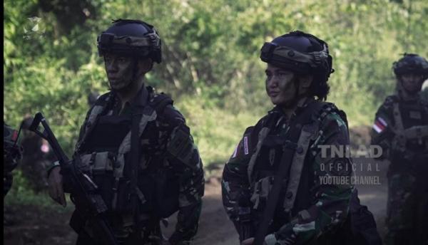 Kowad Danton Kom Yonif Linud 330 Letda CHB (K) Risky. (Foto akun Youtube TNI AD).