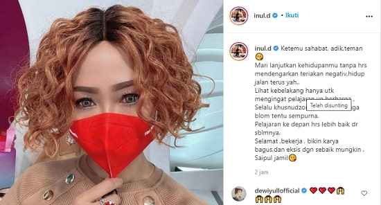 Inul Daratista memberikan pesan untuk Saipul Jamil yang baru bebas dari penjara.