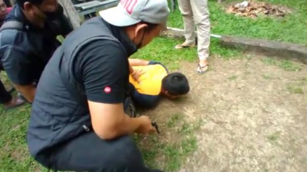 Pelaku curanmor yang buron selama sembilan bulan di Lampung Timur ditangkap polisi (Andres Afandi/MNC Portal)