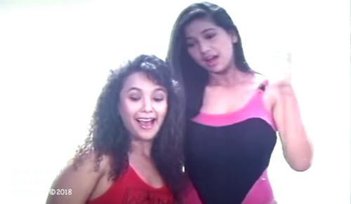 Ayu Azhari bersama Kiki Fatmala dalam Warkop DKI. (Foto: YouTube)