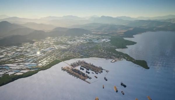 Pelabuhan terbesar di Indonesia, Pelabuhan Patimban. (Foto: Istimewa)