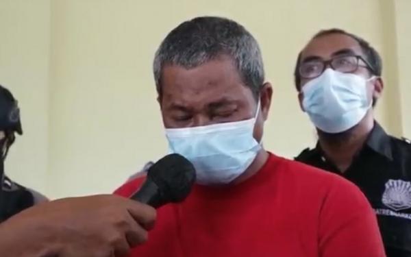 Saleh kurap kabur dari Lapas Pontianak dibantu seorang tahanan pendamping (tamping). (Foto: iNews/Faisal Abubakar)