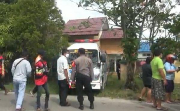 Tewas3 Rumah korban di Jalan Piranha, Kelurahan Bukit Tunggal, Kecamatan Jekan Raya, Kota Palangka Raya. (Foto: iNews/Ade Sata)