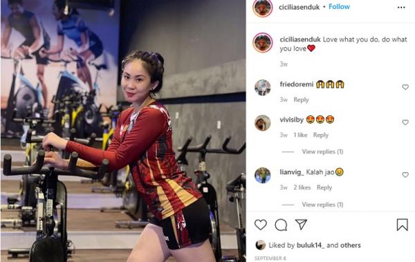 Pemain voli putri Sulut Cicilia Senduk. (Foto: Instagram)