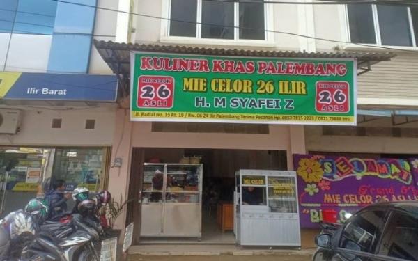 Mie Celor 26 Tempat makan di Sumatera Selatan salah satunya Mie Celor 26 Ilir HM Syafei Z di 26 Ilir Palembang. (Foto: @miecelor_26_ilir_hm_syafei_z)