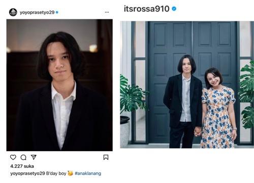 Rossa dan Yoyo kompak rayakan ultha anak. (Foto: IG)