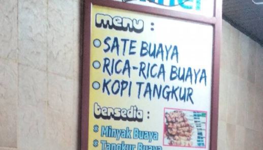 Aneka olahan daging buaya. (Foto: Instagram)