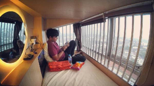 Inap at Capsule, staycation murah di Bandung satu ini menawarkan harga murah dengan fasilitas nyaman. (FOTO: ISTIMEWA)