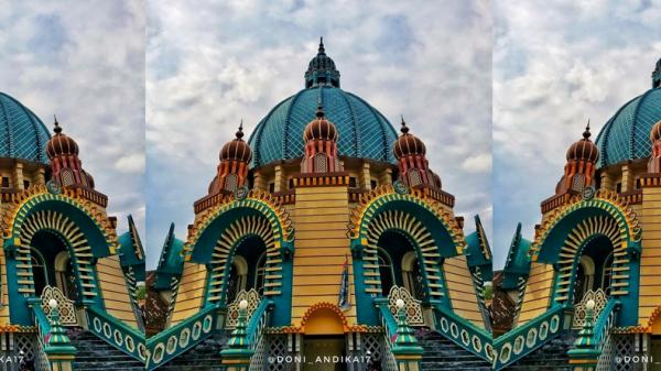Tempat ibadah di Lampung Tempat ibadah di Lampung, Masjid At-Taqwa Way Lima Pesawaran (Facebook/Masjid Lampung/Dokumen @Doni_Andika17)
