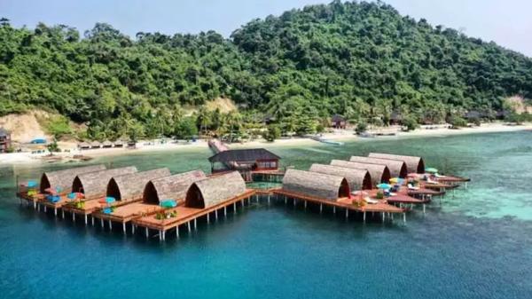 Tempat Wisata di Lampung, Pulau Tegal Mas Tempat Wisata di Lampung, Pulau Tegal Mas (Instagram @tegalmasthomas)