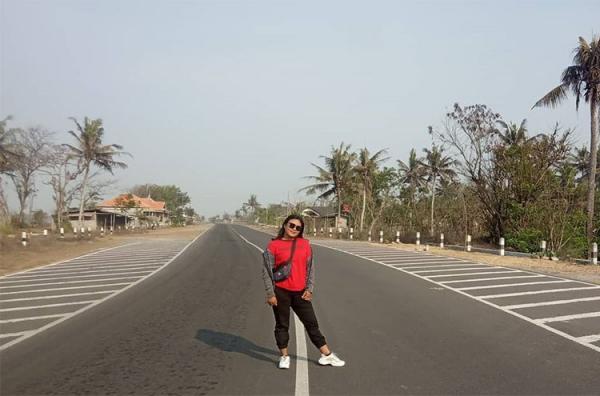 Jalur Selatan Bantul Jalur Selatan bantul menjadi tempat jogging di Bantul, Yogyakarta. (Foto: IG/Puputzhenita)